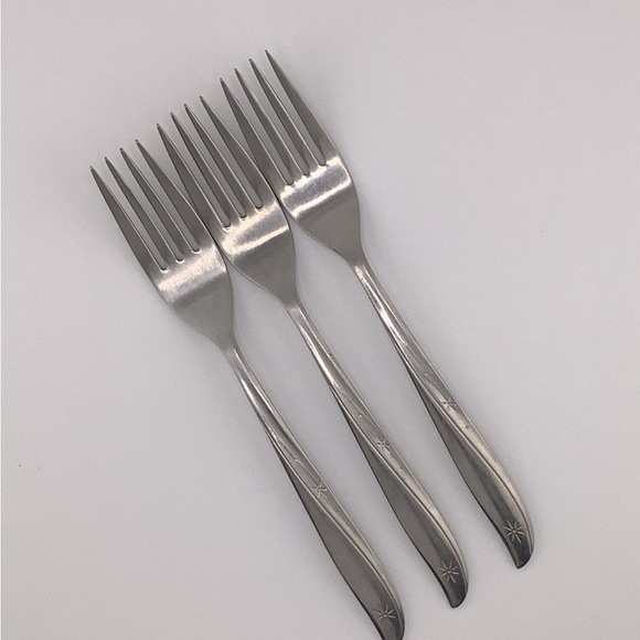 Oneida Silver “Twin Star” Dinner Fork - Lot of 3 - Picture 2 of 4